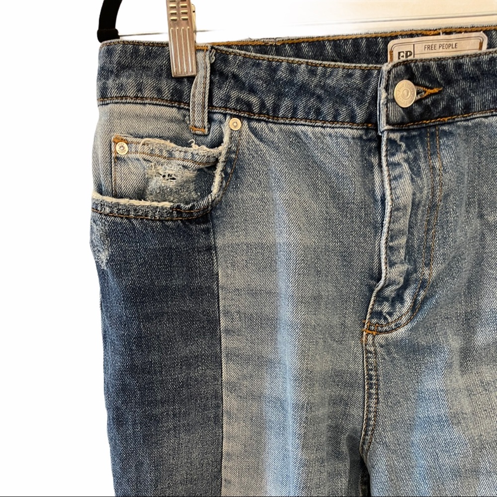 Free People Patchwork Jeans size 30 - Picture 4 of 7
